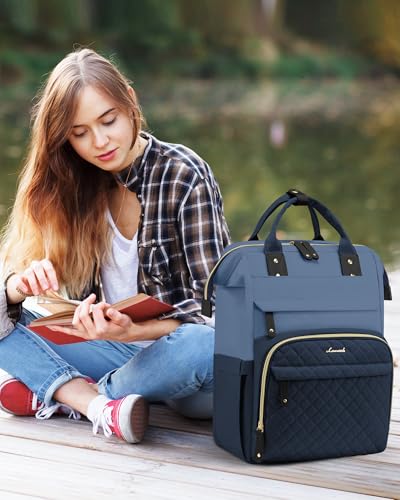 Image of LOVEVOOK Laptop Backpack for Women, 15.6 inch Waterproof Nurse Bag Teacher Work Backpack Purse for Women, Travel Computer Backpack for College Office Business Ladies