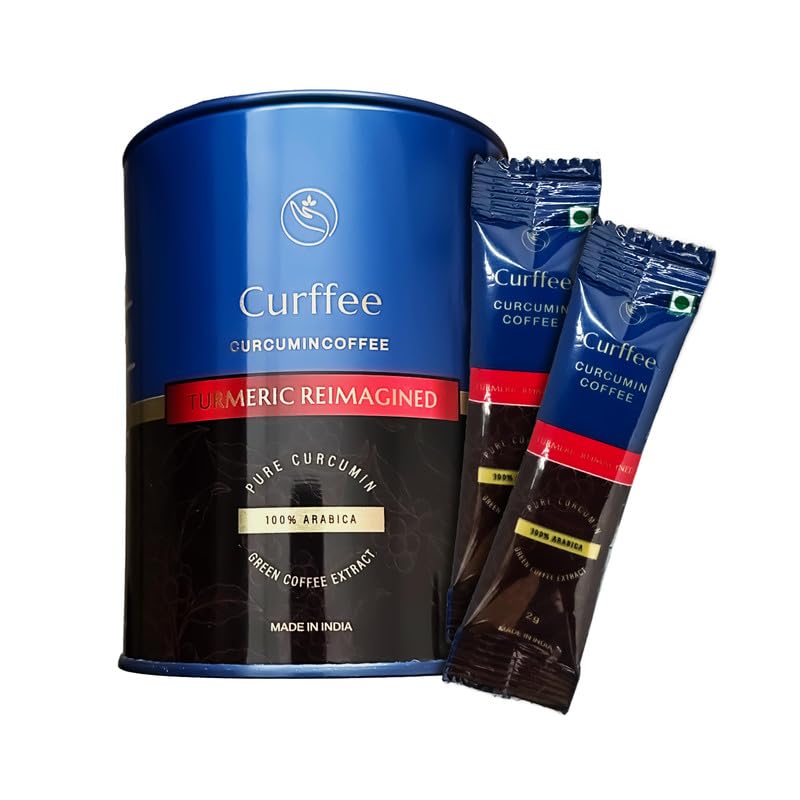 CURFFEE – Curcumin Infused Green Coffee | Anti Inflammatory | Caffeine Balanced | Vegan | Antioxidant-Rich | Metabolism & Immunity Booster | Brain & Gut health | Arabica Beans | 30 Servings-image-47