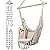 KOMOREBI Hammock Chair - Ivory - 60" x 47" - Hanging Rope Swing for Indoor & Outdoor - Soft & Durable Cotton Canvas - 2 Cushions Included - Large Macrame Hanging Chair for Bedroom, Patio, Porch