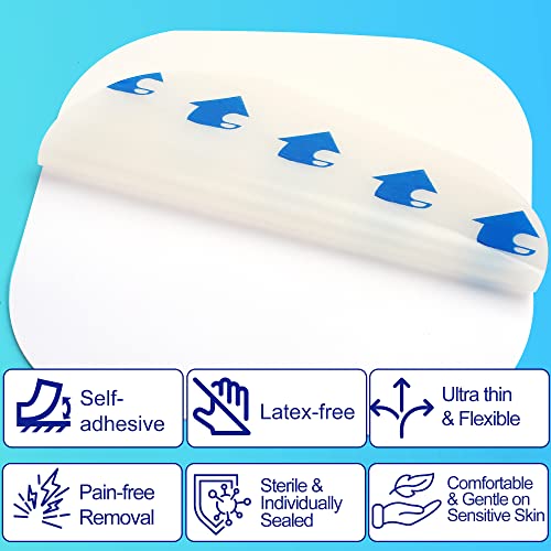 Lotfancy Hydrocolloid Dressing, 14 Pack, 4”X4”, Ultra Thin, Large Hydrocolloid Bandages, Waterproof Wound Dressing Pad, Healing Patches For Blister, Bed Sore, Burn, Pressure Ulcer #TOP5