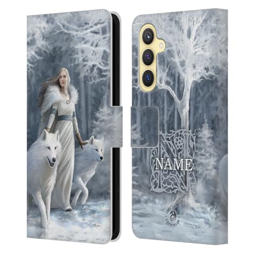 Coque portefeuille en cuir Anne Stokes Gardiens de l'hiver pour Galaxy S23 FE