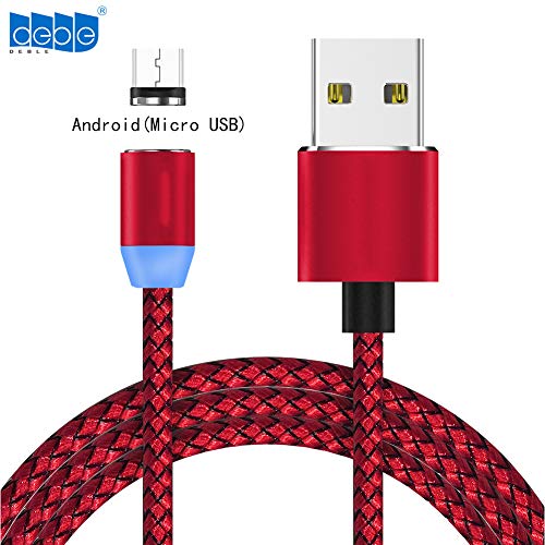 DEBLE 3 in 1Cdb[dP[u }Olbg 360xڑ gѓdbX}[gtHpUSB[d ő2.4A iPhone/iPad/Android/Type-C/USB-CΉ 1m 2m (2M-Android, bh)
