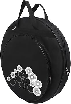 black 21 inch cymbal bag cymbal bag packback three pockets with removable divider shoulder strap