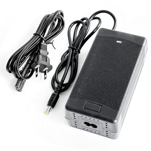 YASCO Wall Power Charger 54.6V 2A DC Connector for 48V Lithium Material Power 5.5mm DC Connector for 2.5mm/2.1mm