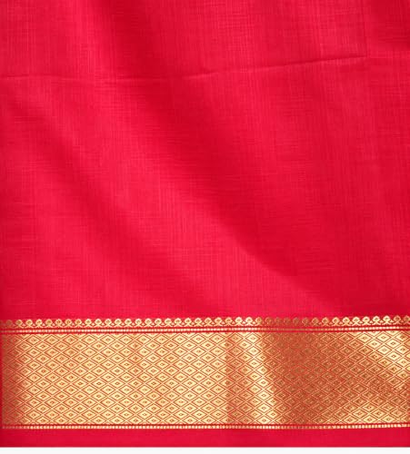 DRIDH TEXTILES pink maheshwari cotton silk saree – image 5