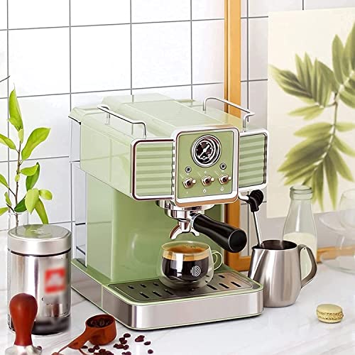 Cafetera espresso retro semi automática 15 bar miniatura 2