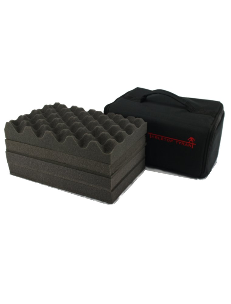 Tabletop Tyrant Skirmisher Figure and Storage Case Contains 4 pieces of Egg Shell Foam โ image 1