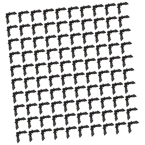 Happyyami 70pcs Accesorios De De Riego Conectores De Púas De Riego Correa De Equipo Adaptador De Manguera Macho a Macho Adaptadores De Manguera Coderas El Plastico Black