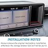 TOPINSTALL Hidden Screen Drawer Organizer Compatible with 2022-2024 Ford Maverick Accessories, Multimedia Display Right Side Panel Storage Box Truck Dash Cubby Insert ABS Plastic