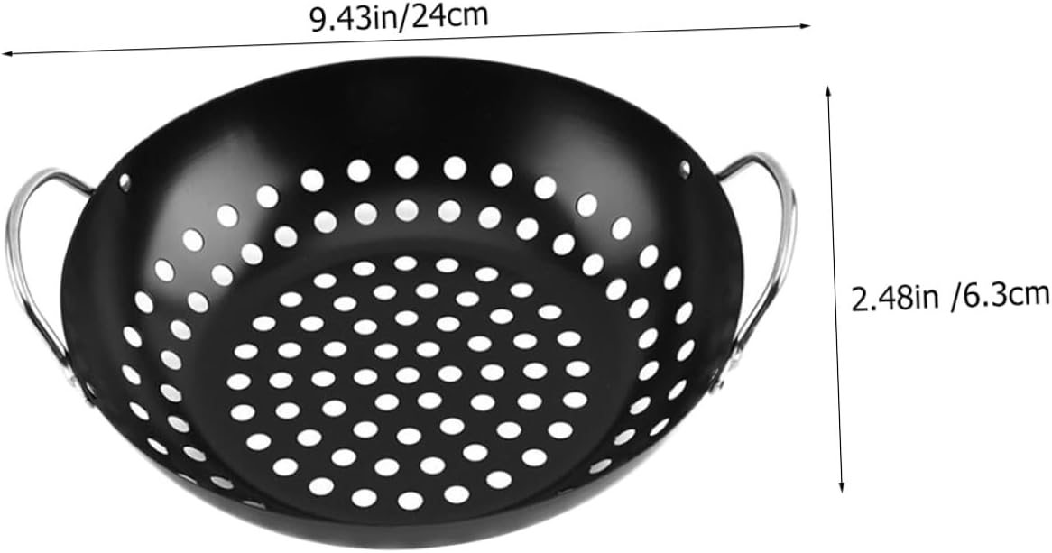 Grill Pan Holes Grill Accessories Non-stick Baking Pan for Family Gatherings