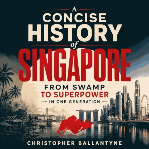 A Concise History of Singapore: From Swamp to Superpower in One Generation Audiolibro Por Christopher Ballantyne arte de port