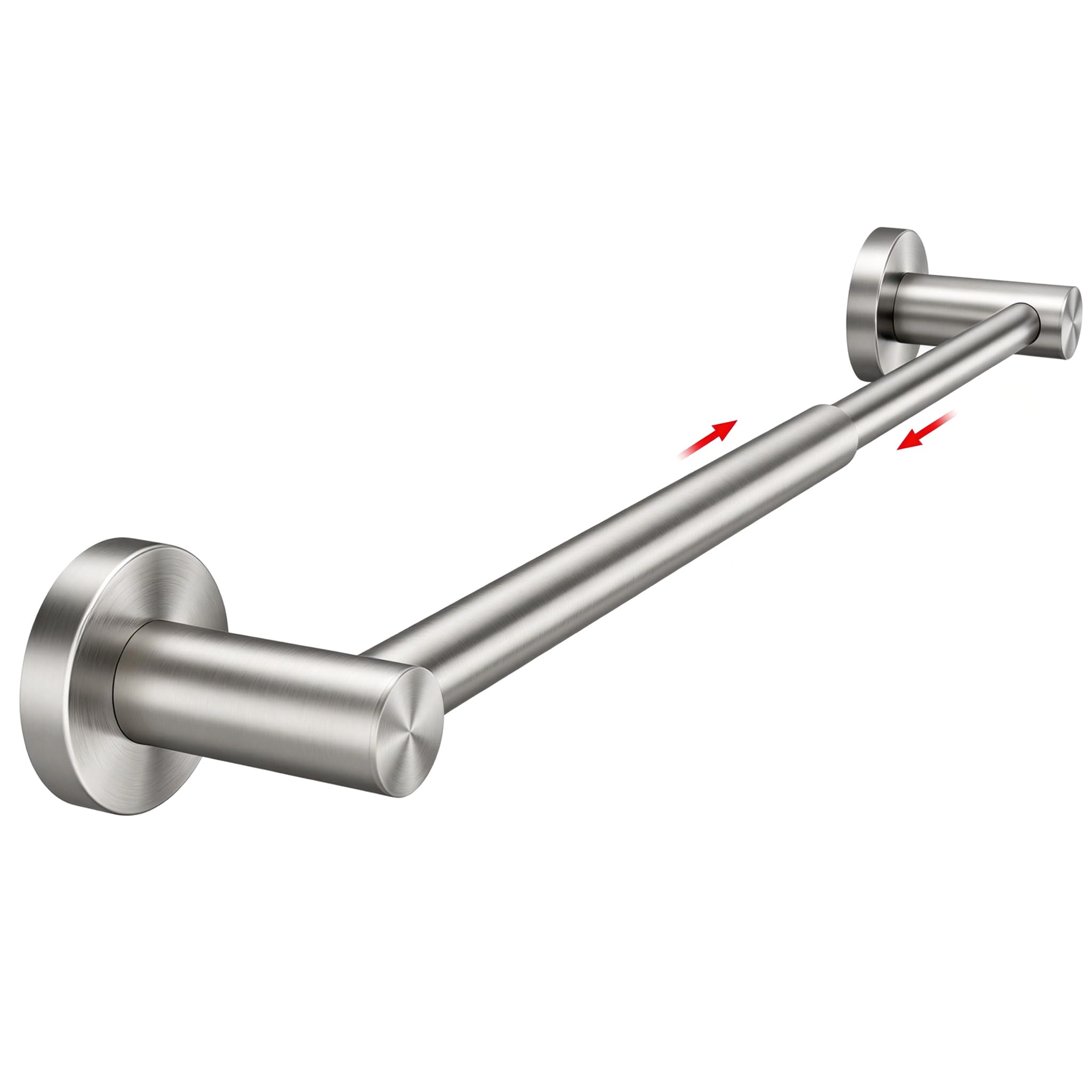 WZKALY Towel Rail Wall Mounted Adjustable 32-49cm, Brushed Nickel โ image 1