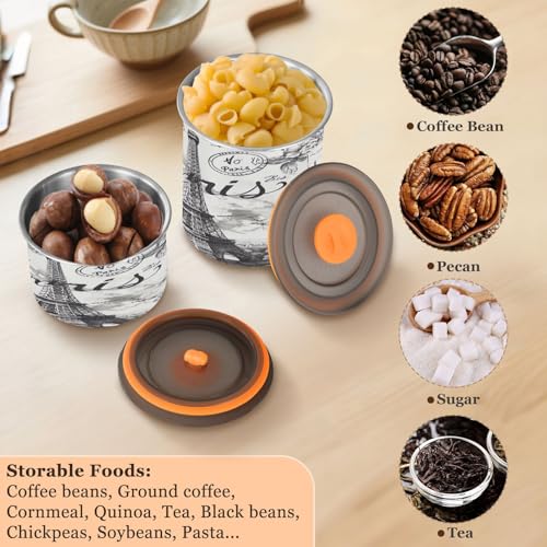 Envase hermético acero inoxidable 500ml para café miniatura 5