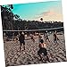 Mikikit 1pc Standard Volleyball Net for Indoor and Outdoor Practice Pe Material Portable Replacement Net for Backyard Gym School and Beach Use