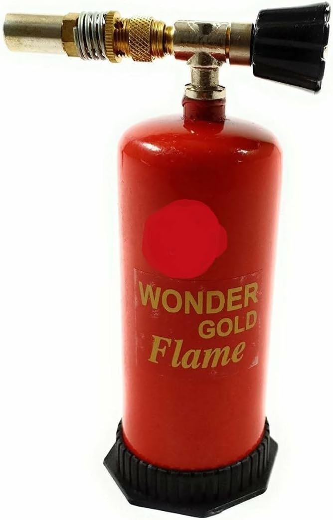 rajkot jewellery tool Portable Gas Torch Gun (Refillable), Used AS, Burner, Lighter, Flamethrower, Soldering Tool (Red) (1)