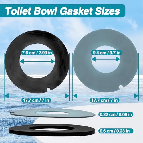 KPALAG RV and Marine Toilet Rubber Bowl Seal Kit Fit for Dometic/Sealand 210 110 111 510 Replace# 385311462, Flush Ball and Bowl Seal Gasket, Natural Rubber, Non-Stick Coating，W/o Overflow Hole by KPALAG - Used condition - Image 8