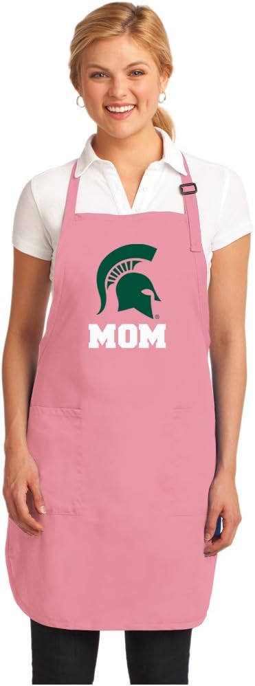 Broad Bay Michigan State Mom Apron DELUXE Michigan State University Mom Aprons MADE IN THE USA
