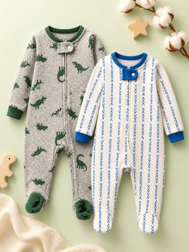 Image of TuddyBuddy 100% Cotton Multi Color Zipper Romper Sleepsuit /Romper /Jumpsuit for Baby Boy & Baby Girl