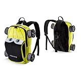Skoda 000087327Q Kinderrucksack iV Design Rucksack Plüsch, mit Enyaq Schriftzug, Grün