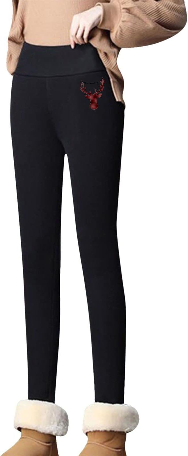 Collant Femme Fantaisie Legging Yoga Femme Legging Thermique À Motif De Noël Legging Fitness Femme Leggings De Sport Pour Femmes Collant CHD Femme Hiver Collant Noir Transparent