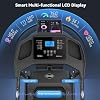 Treadmill with Incline & Sit Up Bench, Smart Treadmills for Home with Body Fat Measurement & Heart Rate Sensor,3.5HP Foldable Heavy Duty Treadmill 350 LB Capacity ANCHEER Walking Pad