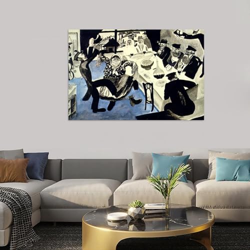 Impression sur toile Chagall Mariage tableau décoration 40x60 - 2