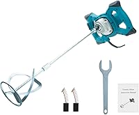 ZEEKMUSS 2100W Heavy Duty Electric Handheld Concrete Mixer - 6 Speeds to 800 RPM for Cement, Mortar, Paint & Feed