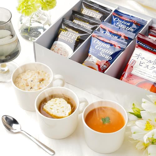 （08:30時点） お歳暮 ギフト 高級 フリーズドライ (3種8食) 洋食ギフト セット オニオングラタンスープ 玉ねぎスープ オマール海老 ビスク トリュフリゾット インスタントスープ お見舞い お返し 産休 プレゼント 内祝い 御祝 お誕生日 出産祝いお中元 敬老の日 【ピルボックス公式】
