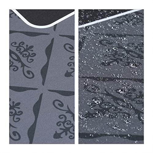 Relaxdays Pokermatte 120 x 60 cm, Texas Holdem, Pokertischauflage groß, rutschhemmend, Polyester, Pokerzubehör, schwarz