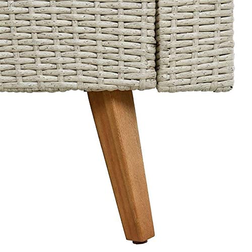WXYQY Gartenmöbel Set Eck- Sitzgruppe Lounge Essgruppe Rattan Möbel Beige – Bild 7
