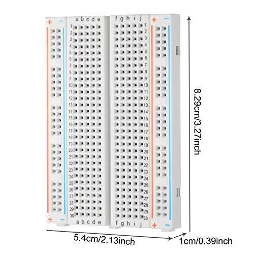 image for ALLEU Breadboard Solderless With Jumper Cables– ALLDE BJ-021 2Pc 400