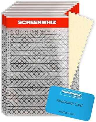 ScreenWhiz by Naztech 12127 Universal Screen Protector Large for Smartphones - 10 Pack - Retail Packaging - Clear