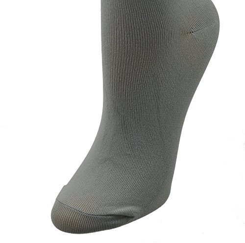 Girls Classic Flat Knit Opaque Knee High Uniform Socks, 3 Pair Pack of Solid Colors, Durable, Comfortable Seamless Toe Design3