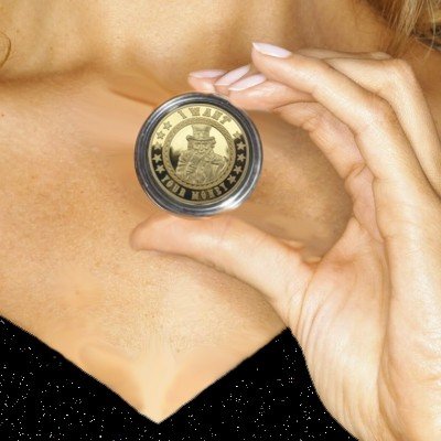 Pokerguard Poker Card Guard I Want Your Money echt vergoldet, Pokerzubehör