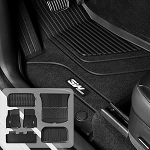 3W Cargo Liner Set for New Tesla Model Y Juniper 2025 2026 Custom Fit TPE All Weather Anti-Slip Solid Odorless Cargo Mats Full Set Car Accessories Black 10+Years Lifespan 1. Juniper New Mode