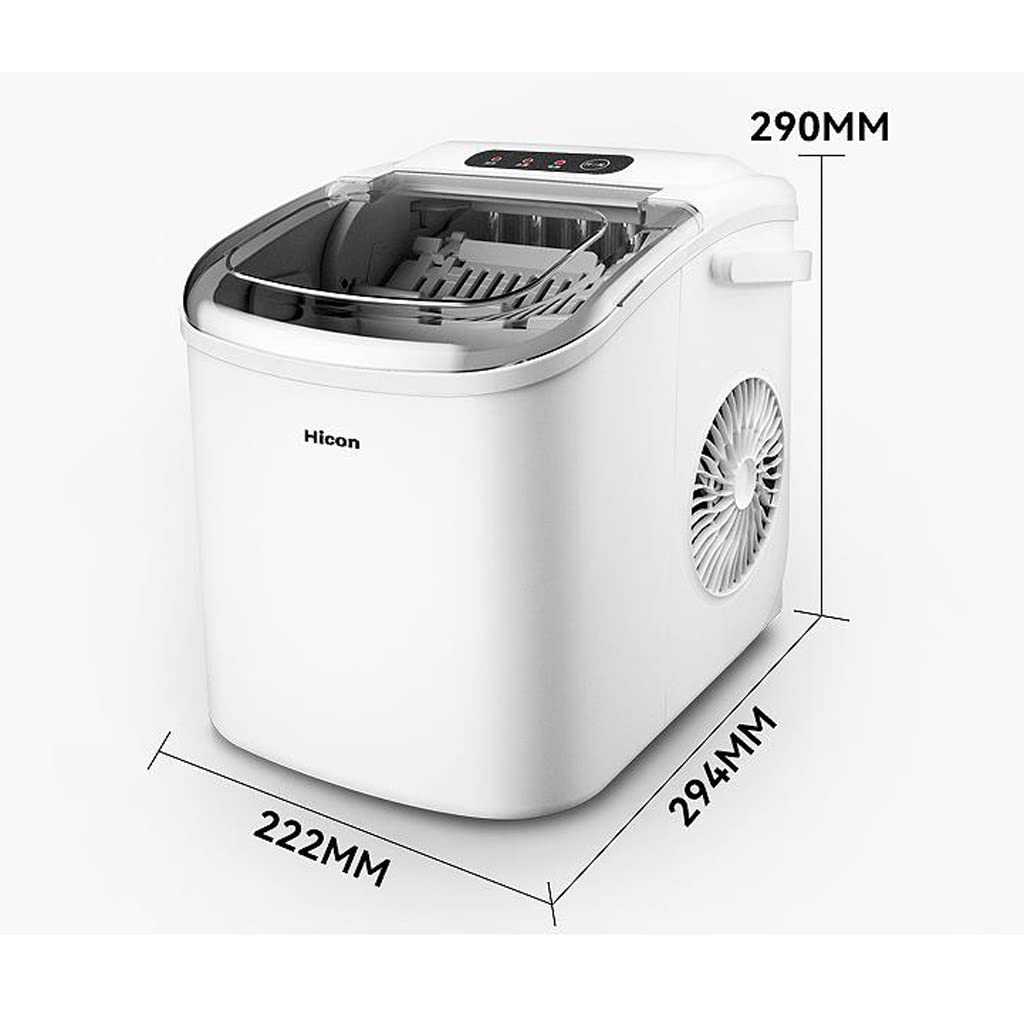 Hielo Fabricante de Hielo 15 kg Mini pequeño Manual de Escritorio for dormitorios for el hogar