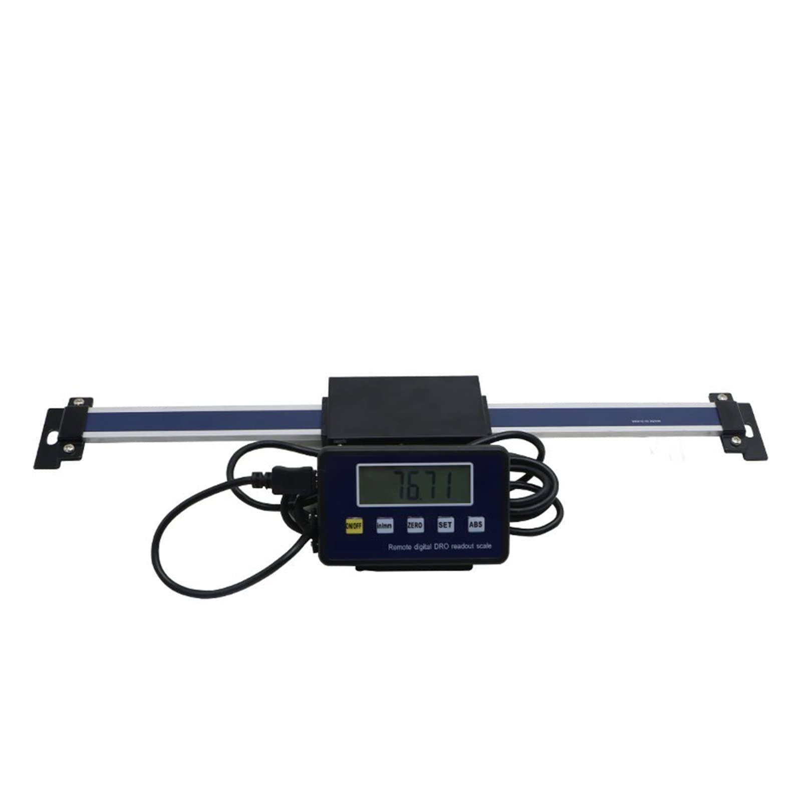 Linear Encoder, 0-150mm/0-200mm/0-300mm Digital Table Readout Linear Scale Magnetic Remote External for Bridge Port Mill Lathe(0-200mm)