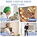 mekueeex 24 Pcs Large Hair Bonnet Wide Band Elastic Wrap Cap for Women Men Curly Natural Hair, Satin Bonnets for Sleeping, Multicolor
