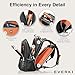 EVERKI Concept 2 Professional Laptop Backpack – Travel Backpack for Men, Laptop Bag Fits 17.3-Inch – 30L Durable Business Back Pack with Ballistic Nylon & Leather – Black (EKP133B)