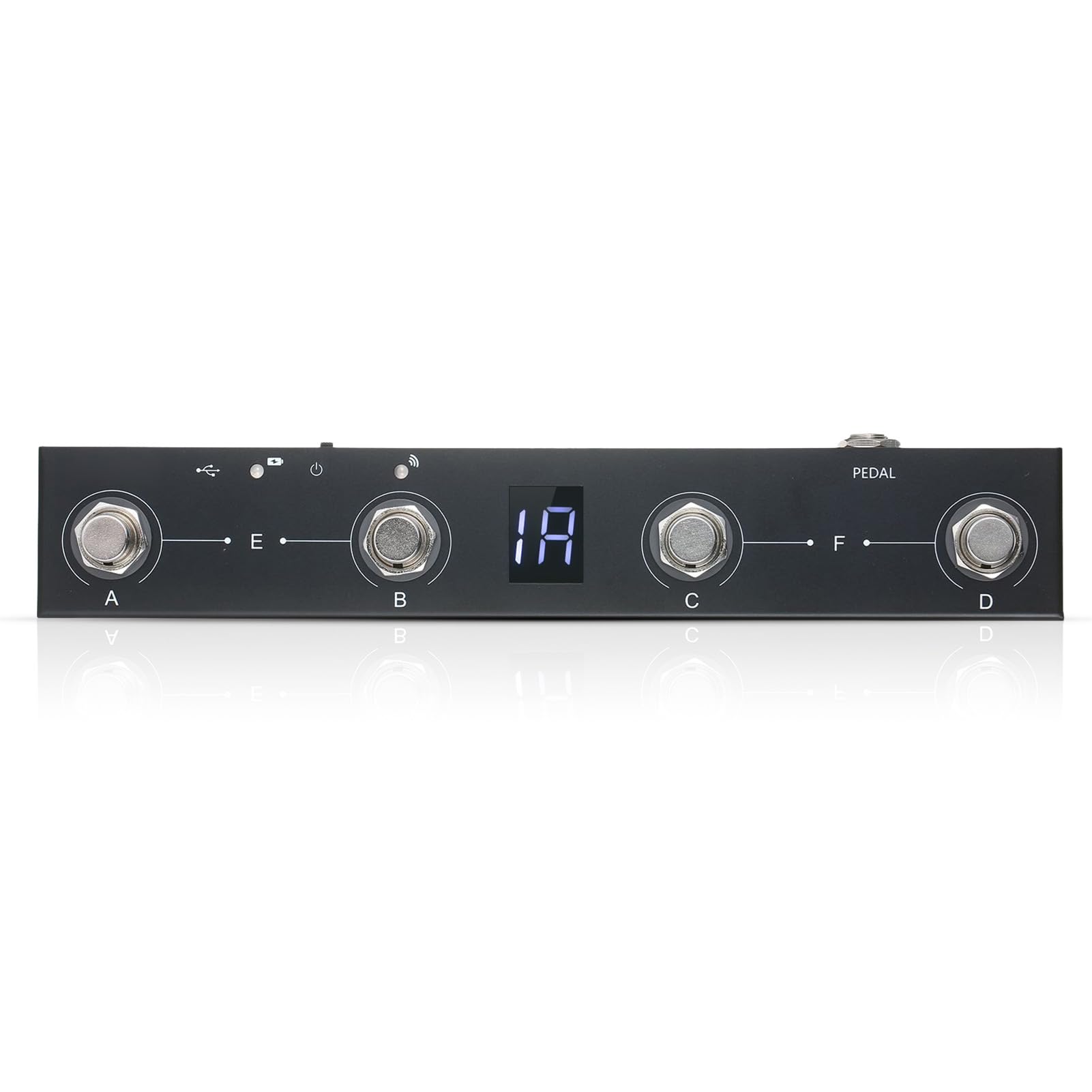 Controlador MIDI inalámbrico Chocolate BT, pedal MIDI portátil recargable con 4 botones, control de aplicaciones