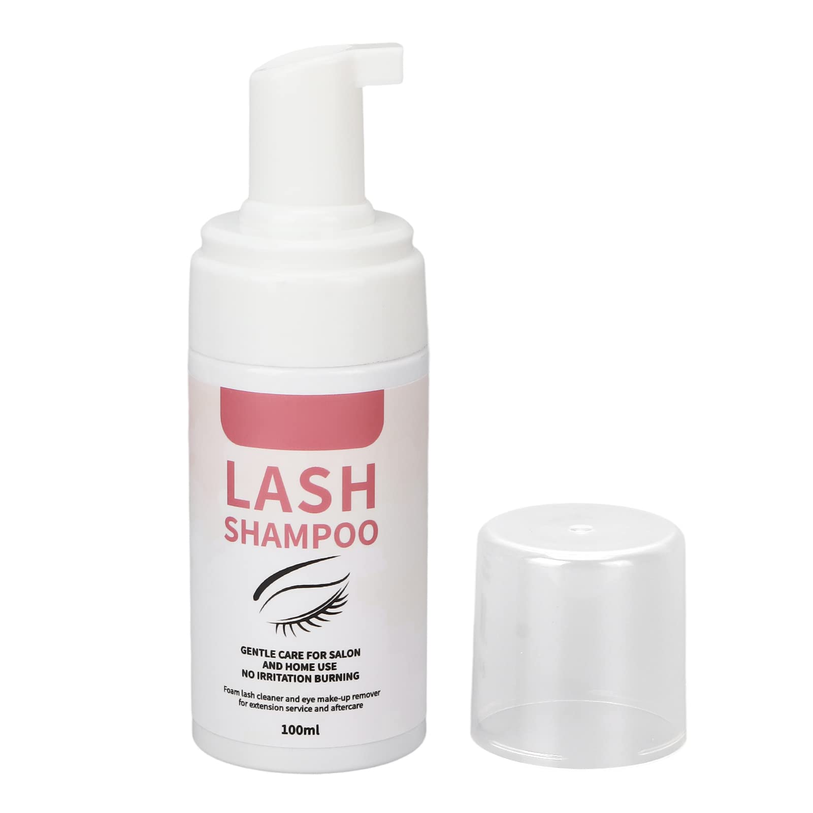 Limpiador de pestañas de 100 Ml, limpiador de pestañas hidratante, espuma fina, desmaquillador de pestañas, mousse, champú para extensiones de pestañas