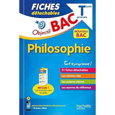 Objectif bac fiches detachables philosophie tles l,es,s