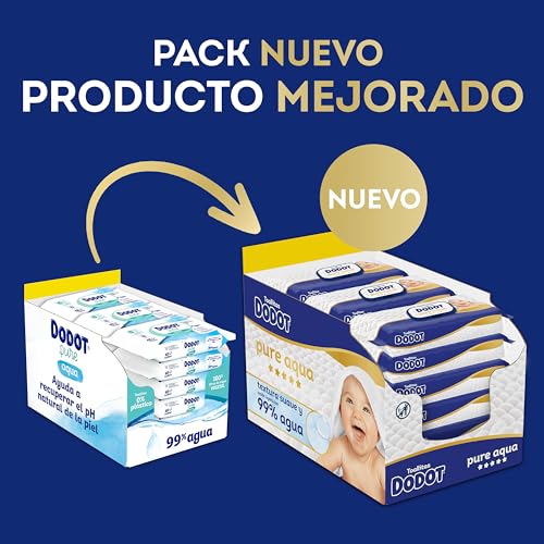 Miniatura 2 de Dodot Toallitas Bebé Pure Aqua, 864 Toallitas (18 Packs x 48 uds)