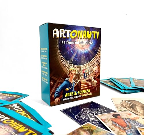 ARTONAUTI - ARTE E SCIENZA - BOX DA 25 PACCHETTI DI FIGURINE