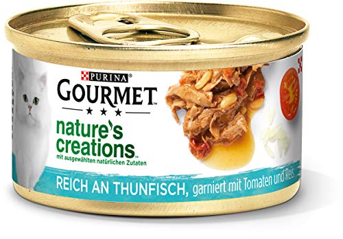 PURINA GOURMET Nature's Creation nat kattenvoer in gelei natuurlijk, tonijn, verpakking van 12 (12 x 85 g)