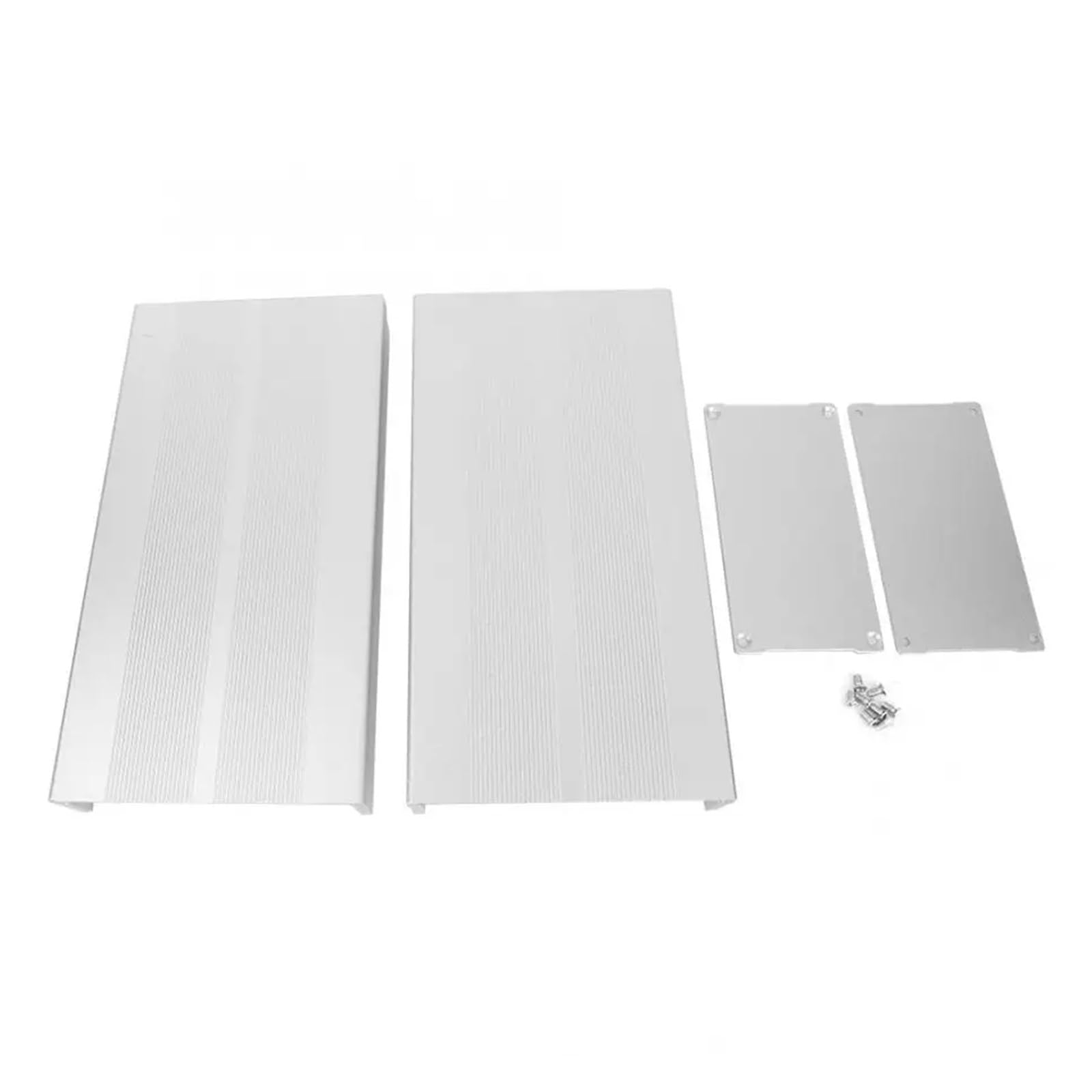 Aluminium-Anschlussdose, Abzweigdose, schwarzes Metallgehäuse, elektronisches Gehäuse, Leiterplatte, Projektinstrument, Verstärkergehäuse, 556 x 200 mm (sandschwarz)