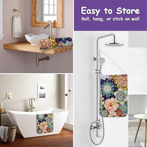 Aquoechd A30577 Bathtub Mat Non Slip, Bohemia Extra Long Bath Tub Mat Shower Floor Mat thumb #3