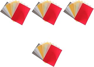 NUOBESTY 4 Juegos Papel De Trazar Pastel Papel Transparente Papel Vitela De Colores Papel Adhesivo De Vinilo Imprimible Papel De Impresión Transparente Papel Para Manualidades 50 Uds * 4