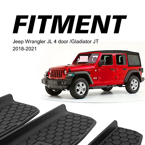 G Fit For 2018 Jeep Wrangler Car Door Sill Guards 82215394 Anti- Scratch And Seal Protection #TOP3