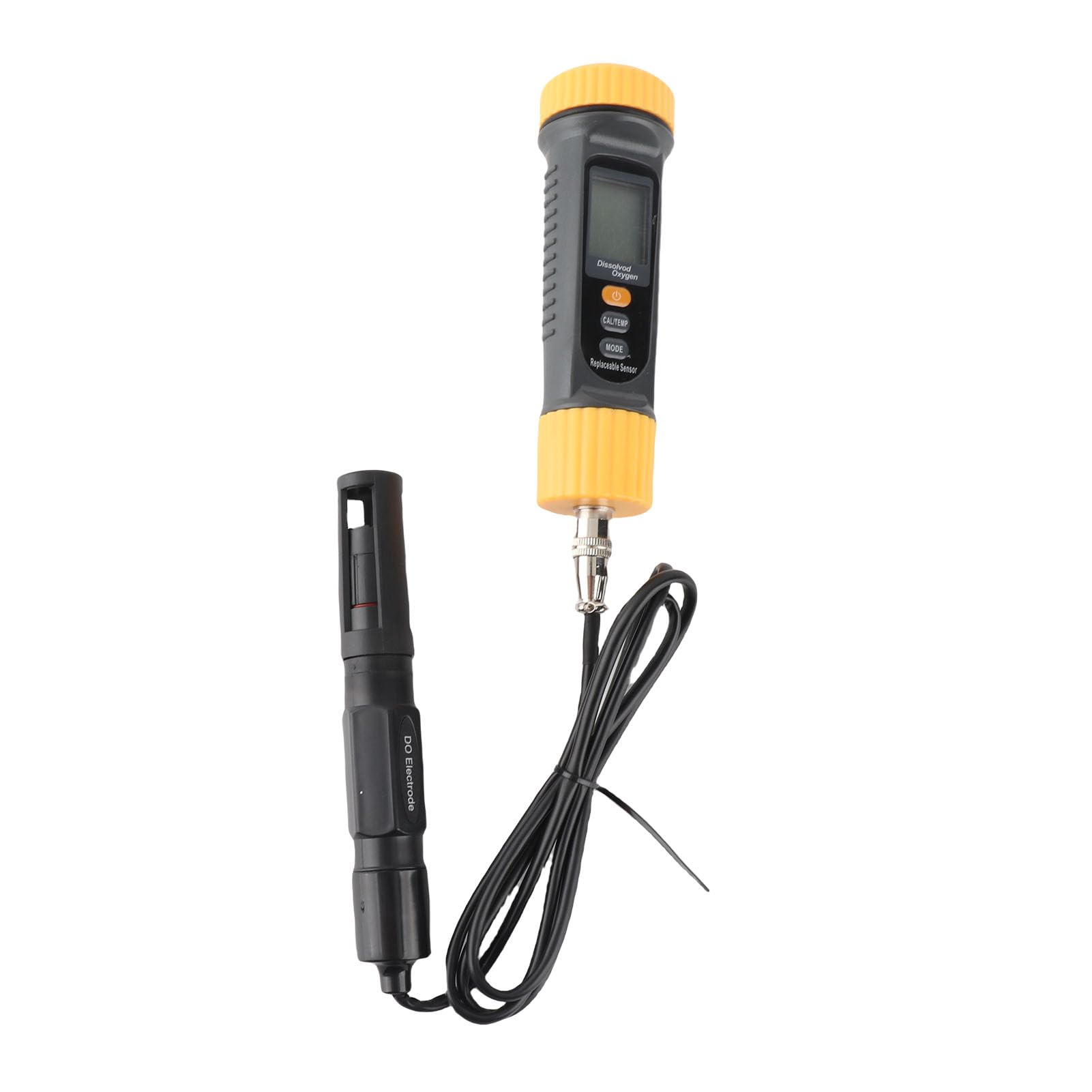 Pssopp Misuratore Digitale di Ossigeno Disciolto, Tester Portatile con Display LCD Retroilluminato, Misurazione Doppia modalità per Test della qualità dell'acqua in Stagni e Acquacoltura